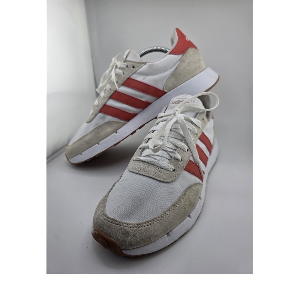 Adidas Run 60S FY5960 White Red Beige Mens Athletic Sneakers Size 9.5 Shoes